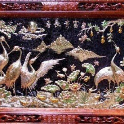 tranh dong que