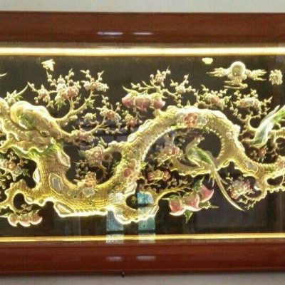 tranh chu dong do dong vang