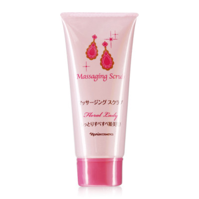 gel massage naris massaging scrub floral lady